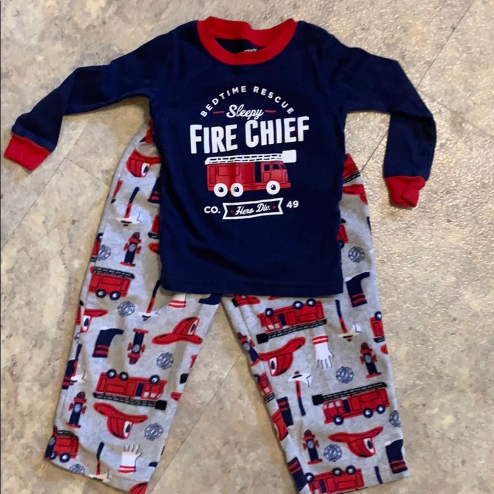 Fire truck pajamas